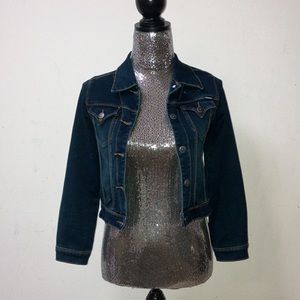 Tractor Denim Jean Jacket Crop Small
